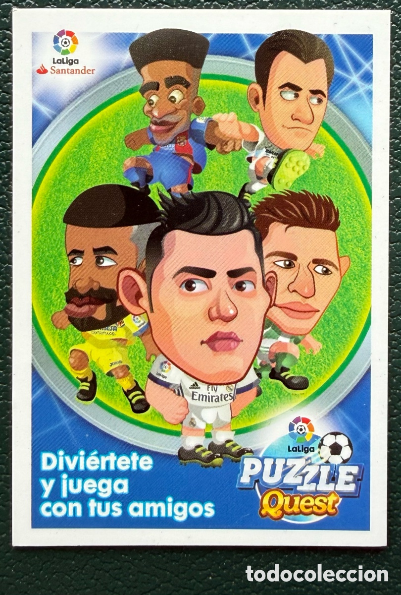 Cromos de Futebol: CRISTIANO CARICATURAS PUZZLE QUEST LIGA 2016 2017 16 17