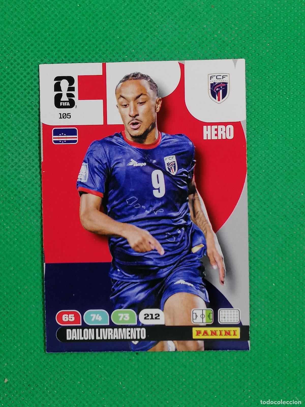 Cartes &agrave; collectionner de Football: 105 DAILON LIVRAMENTO CABO VERDE HERO ⚽ PANINI ADRENALYN FIFA WORLD CUP 26 2026 ⚽