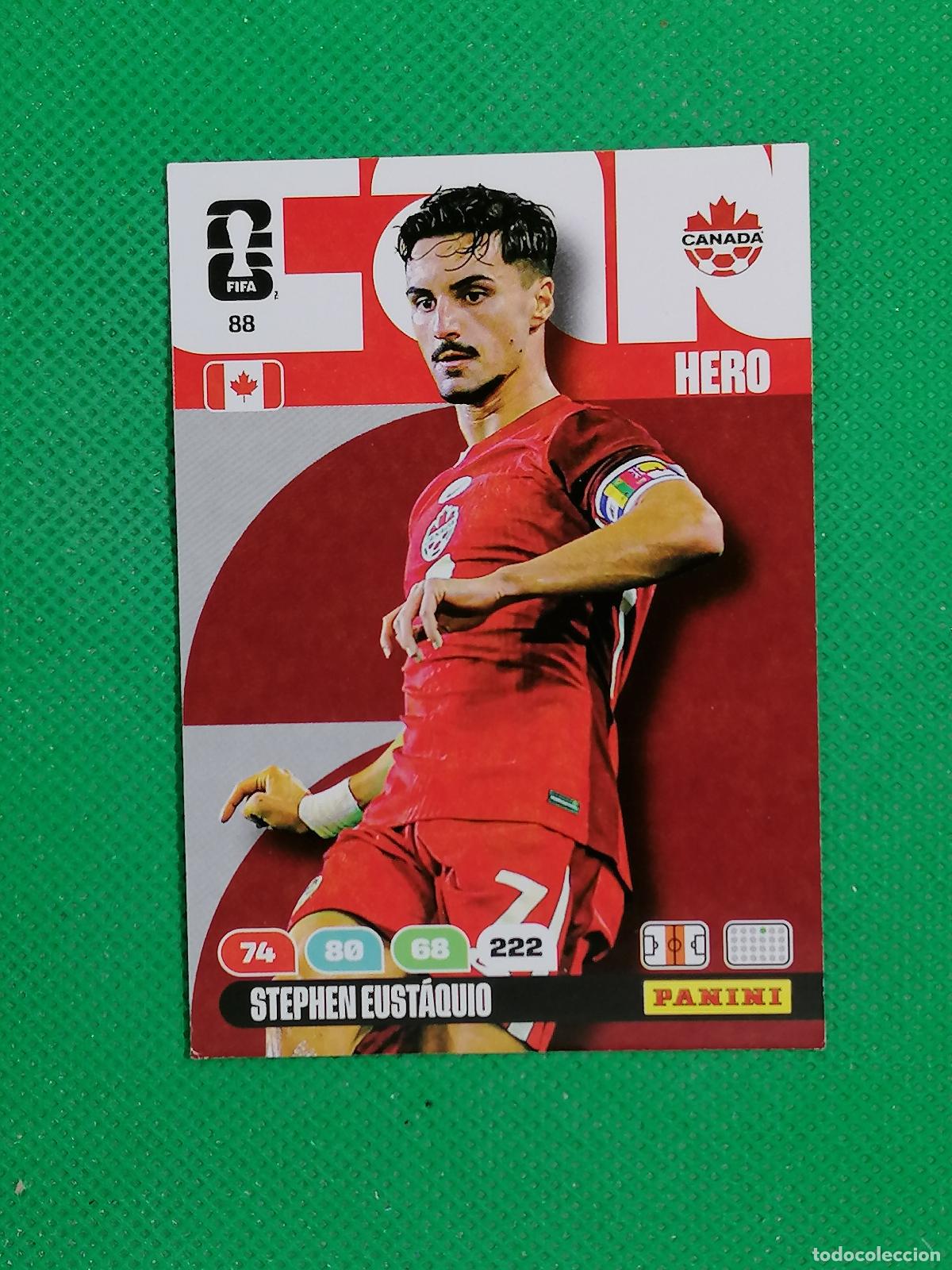 Cartes &agrave; collectionner de Football: 88 STEPHEN EUSTAQUIO CANADA HERO ⚽ PANINI ADRENALYN FIFA WORLD CUP 26 2026 ⚽