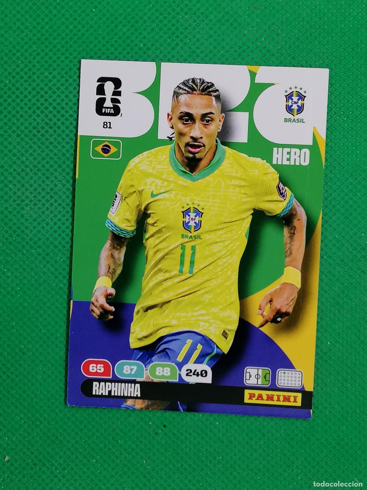 Figurine di Calcio: 81 RAPHINHA BRASIL HERO ⚽ PANINI ADRENALYN FIFA WORLD CUP 26 2026 ⚽