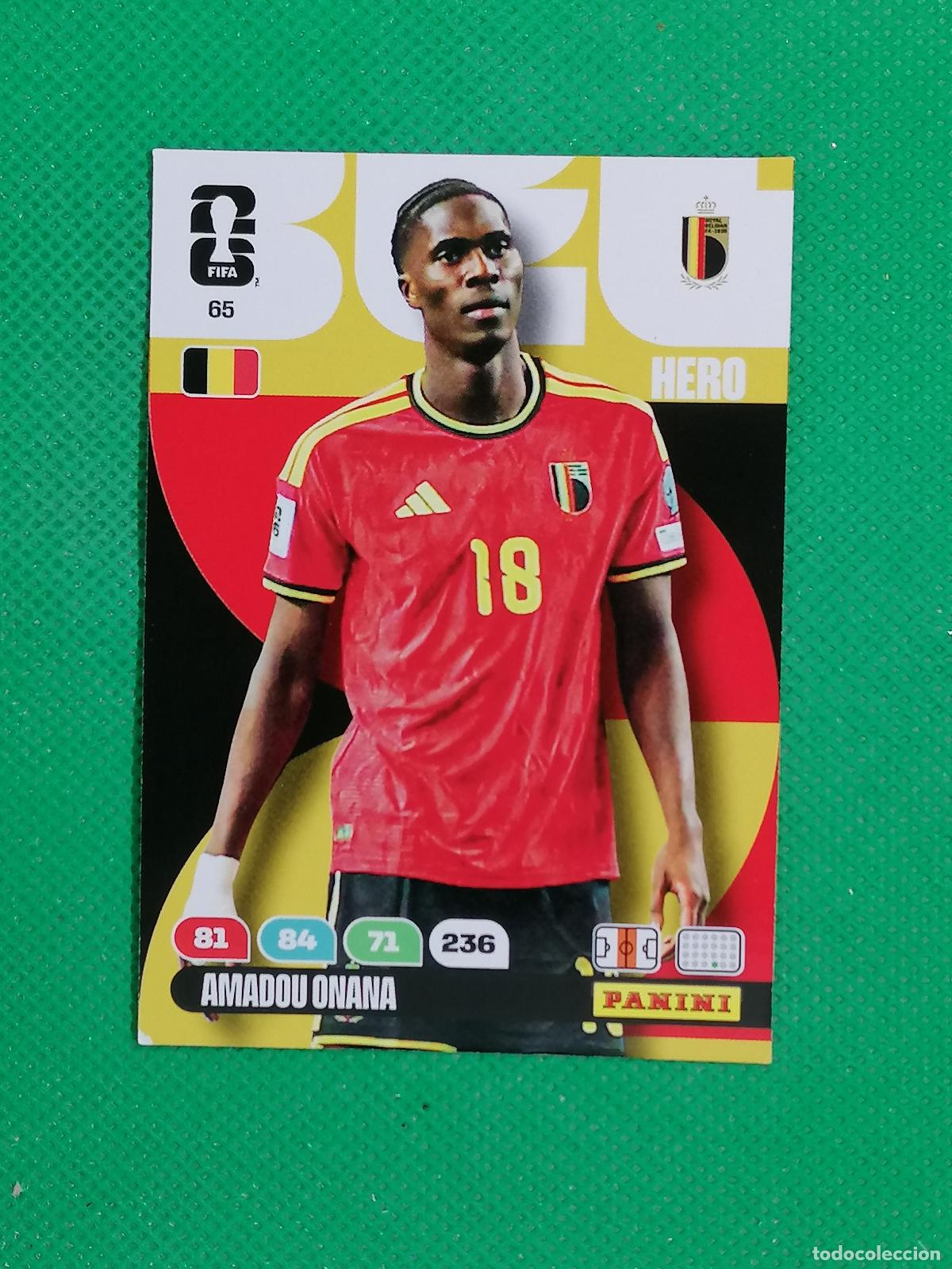 Figurine di Calcio: 65 AMADOU ONANA BELGICA HERO ⚽ PANINI ADRENALYN FIFA WORLD CUP 26 2026 ⚽