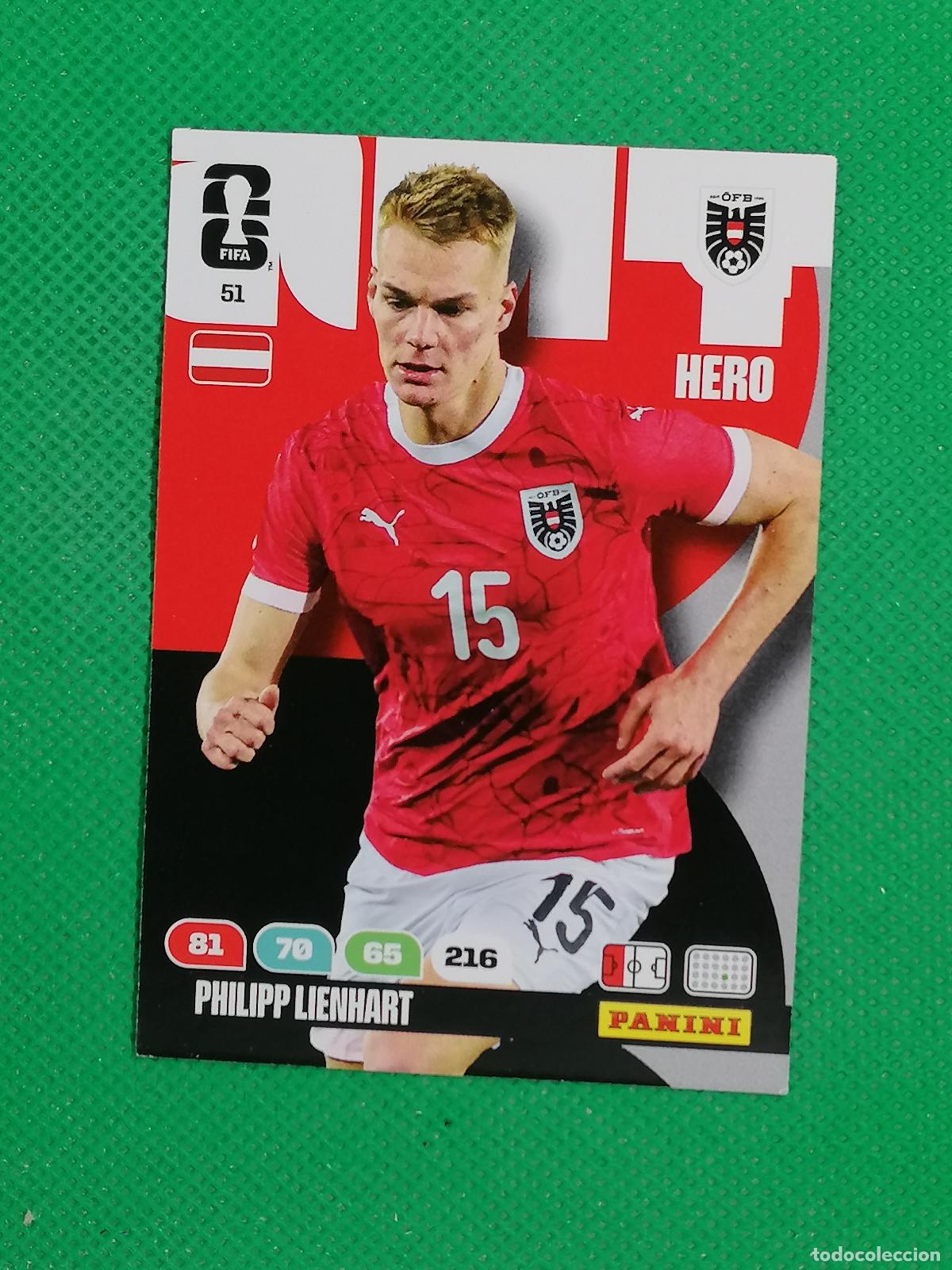 Figurine di Calcio: 51 PHILIPP LIENHART AUSTRIA HERO ⚽ PANINI ADRENALYN FIFA WORLD CUP 26 2026 ⚽