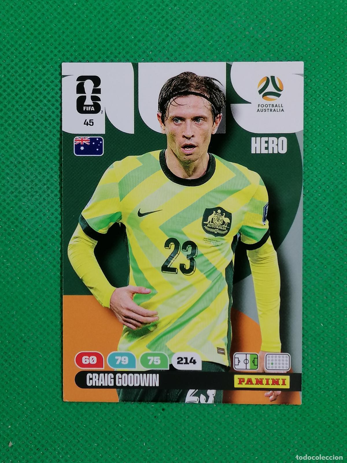 Figurine di Calcio: 45 CRAIG GOODWIN AUSTRALIA HERO ⚽ PANINI ADRENALYN FIFA WORLD CUP 26 2026 ⚽