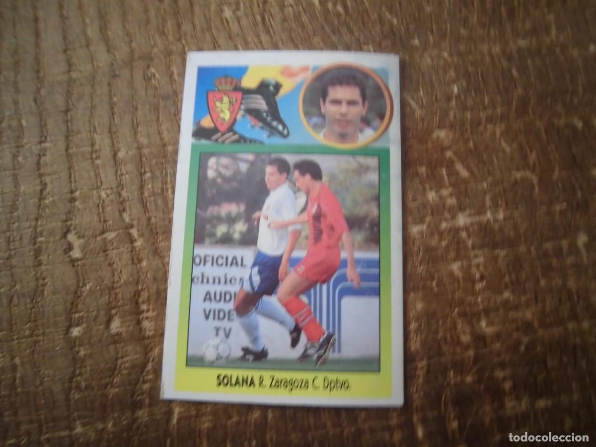 Cromos de F&uacute;tbol: SOLANA REAL ZARAGOZA LIGA 93-94 EDICIONES ESTE CROMO CART&Oacute;N RECUPERADO