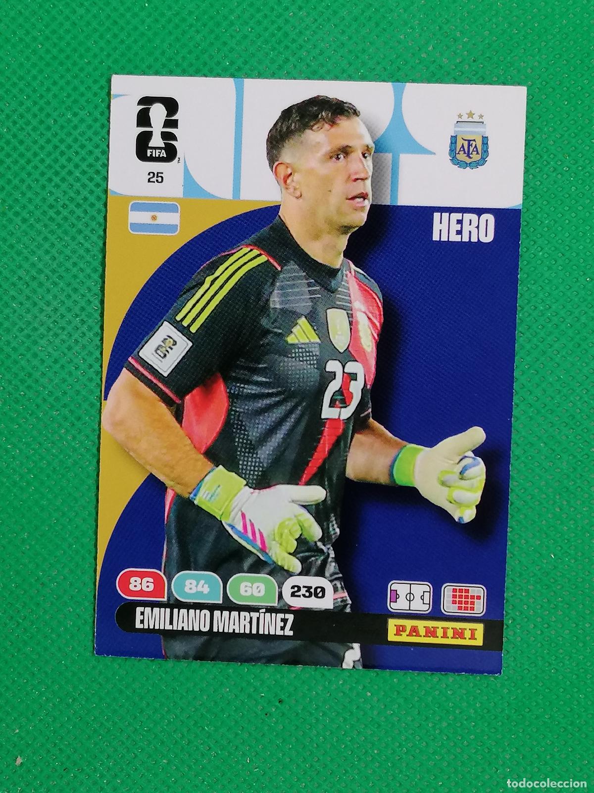 Cromos de F&uacute;tbol: 25 EMILIANO MARTINEZ ARGENTINA HERO ⚽ PANINI ADRENALYN FIFA WORLD CUP 26 2026 ⚽