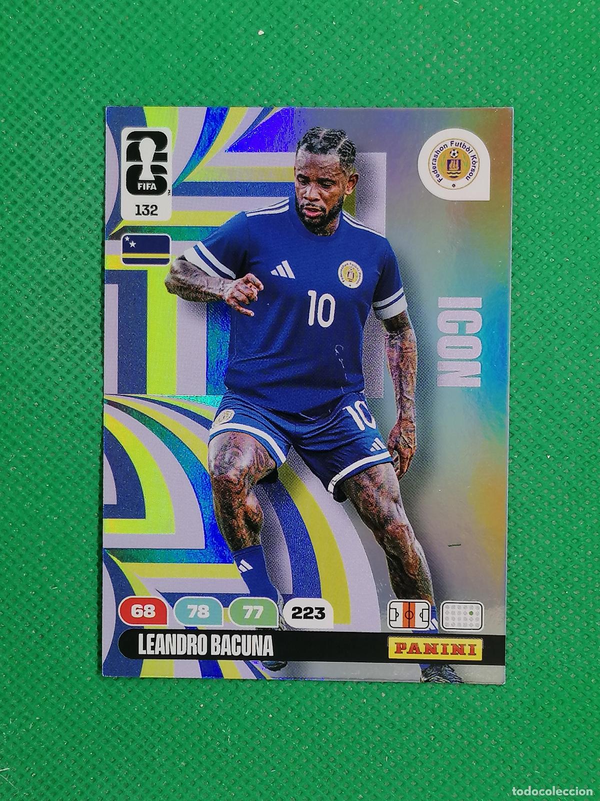 Cromos de F&uacute;tbol: 132 LEANDRO BACUNA CURACAO ICON ⚽ PANINI ADRENALYN FIFA WORLD CUP 26 2026 ⚽