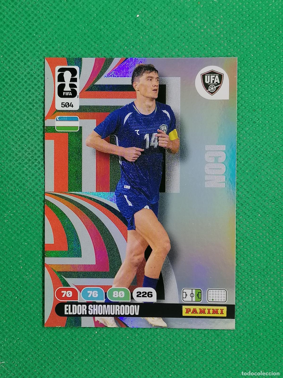 Cromos de F&uacute;tbol: 504 ELDOR SHOMURODOV UZBEKISTAN ICON ⚽ PANINI ADRENALYN FIFA WORLD CUP 26 2026 ⚽