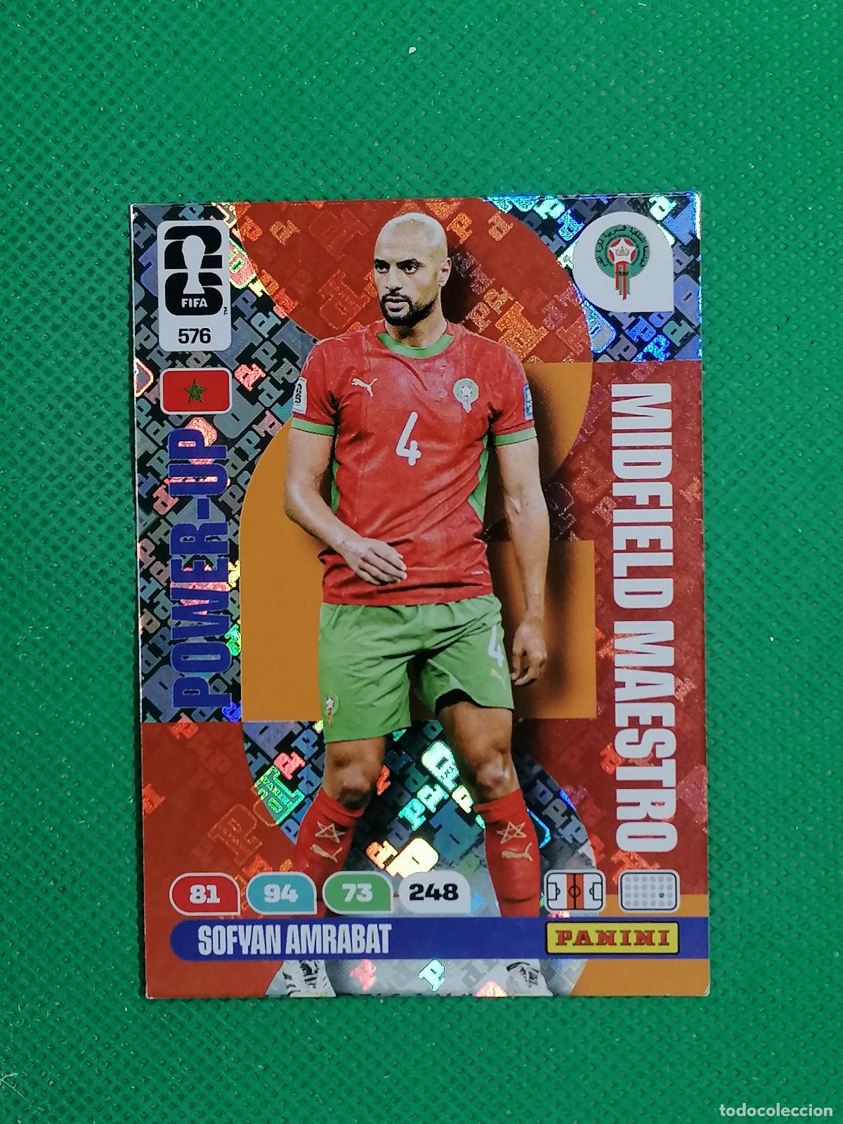Cromos de F&uacute;tbol: 576 SOFYAN AMRABAT MARRUECOS MIDFIELD MAESTRO POWER UP ⚽ PANINI ADRENALYN FIFA WORLD CUP 26 2026 ⚽