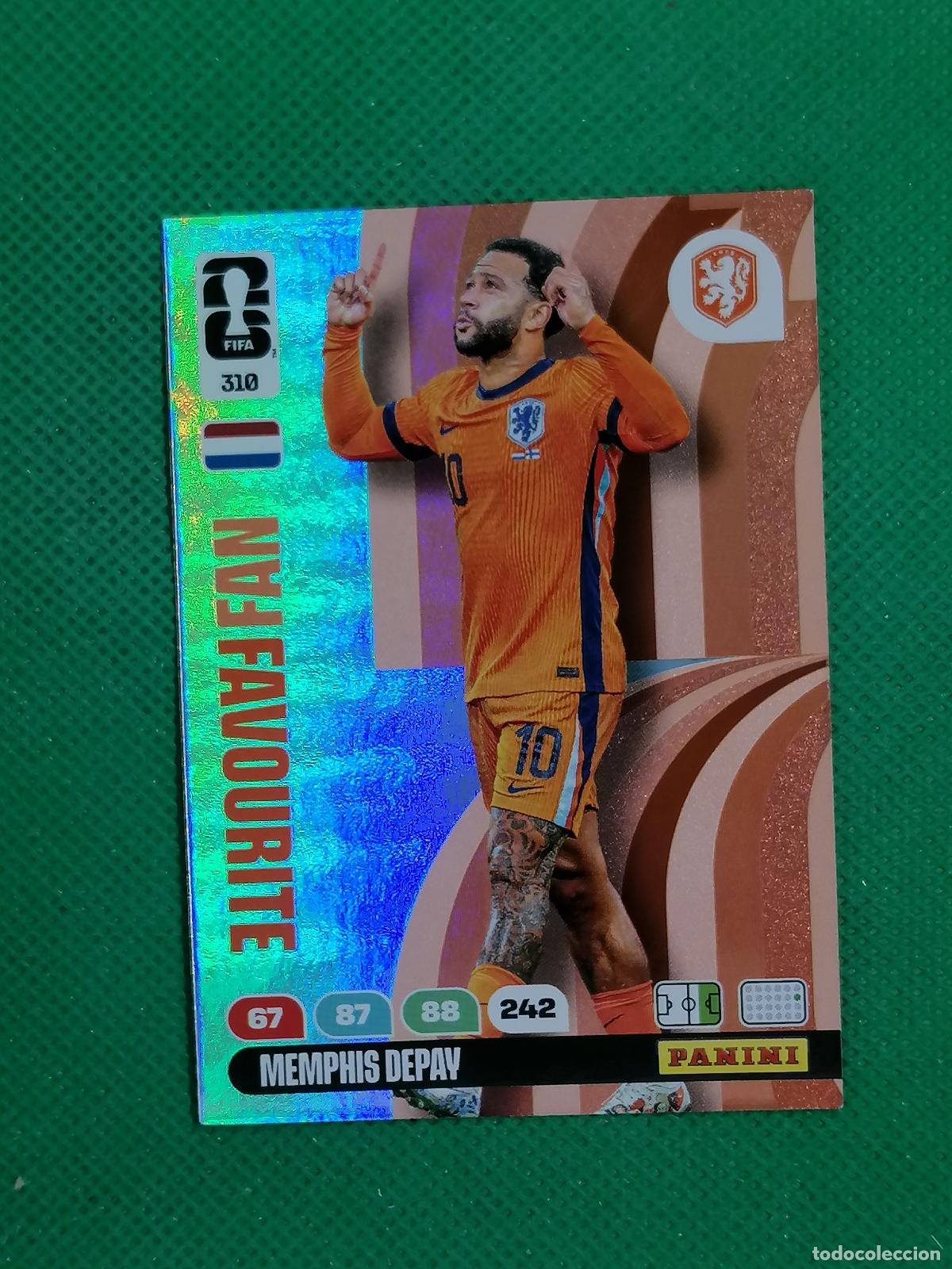Cromos de F&uacute;tbol: 310 MEMPHIS DEPAY HOLANDA FAN FAVOURITE ⚽ PANINI ADRENALYN FIFA WORLD CUP 26 2026 ⚽