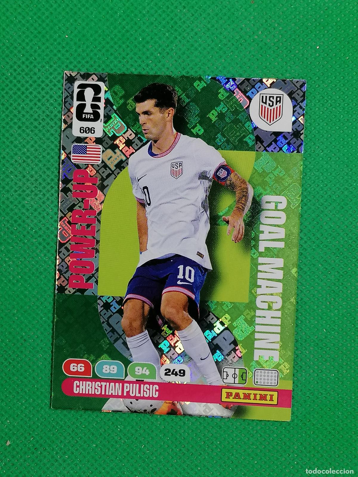 Cromos de F&uacute;tbol: 606 CHRISTIAN PULISIC USA GOAL MACHINE ⚽ PANINI ADRENALYN FIFA WORLD CUP 26 2026 ⚽