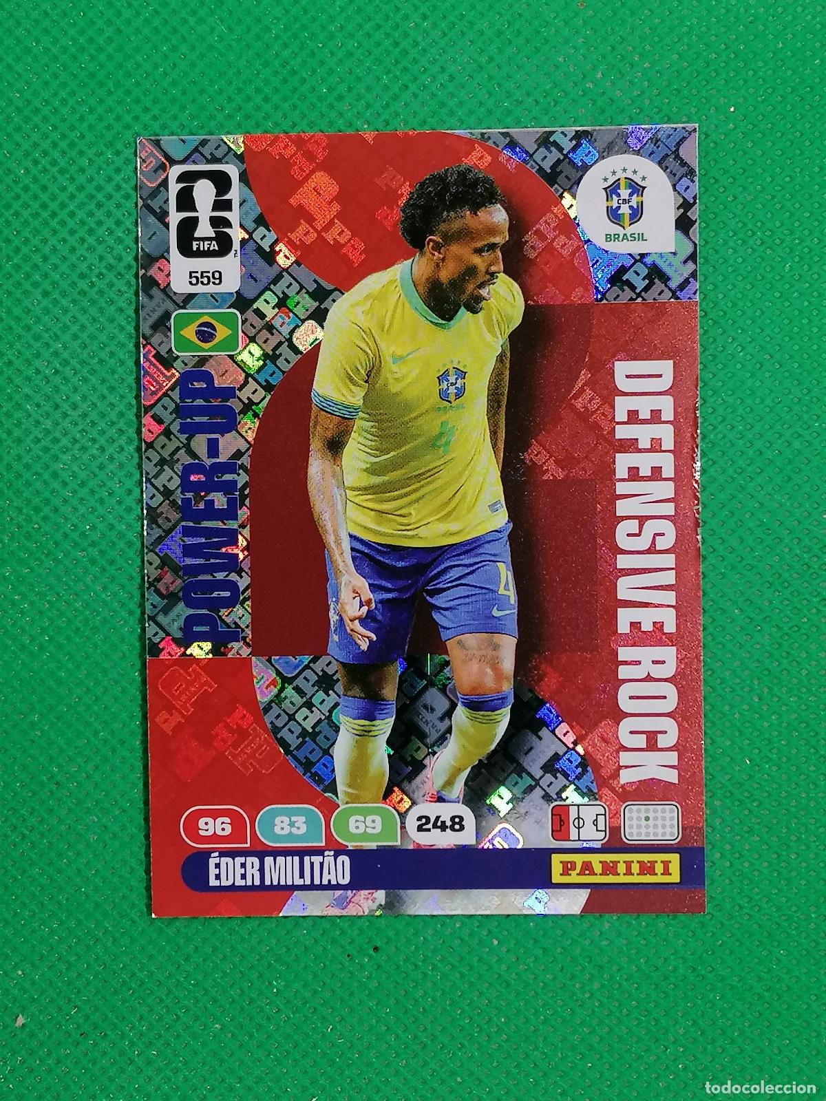 Cromos de F&uacute;tbol: VER FOTO 559 EDER MILITAO BRASIL DEFENSIVE ROCK ⚽ PANINI ADRENALYN FIFA WORLD CUP 26 2026 ⚽