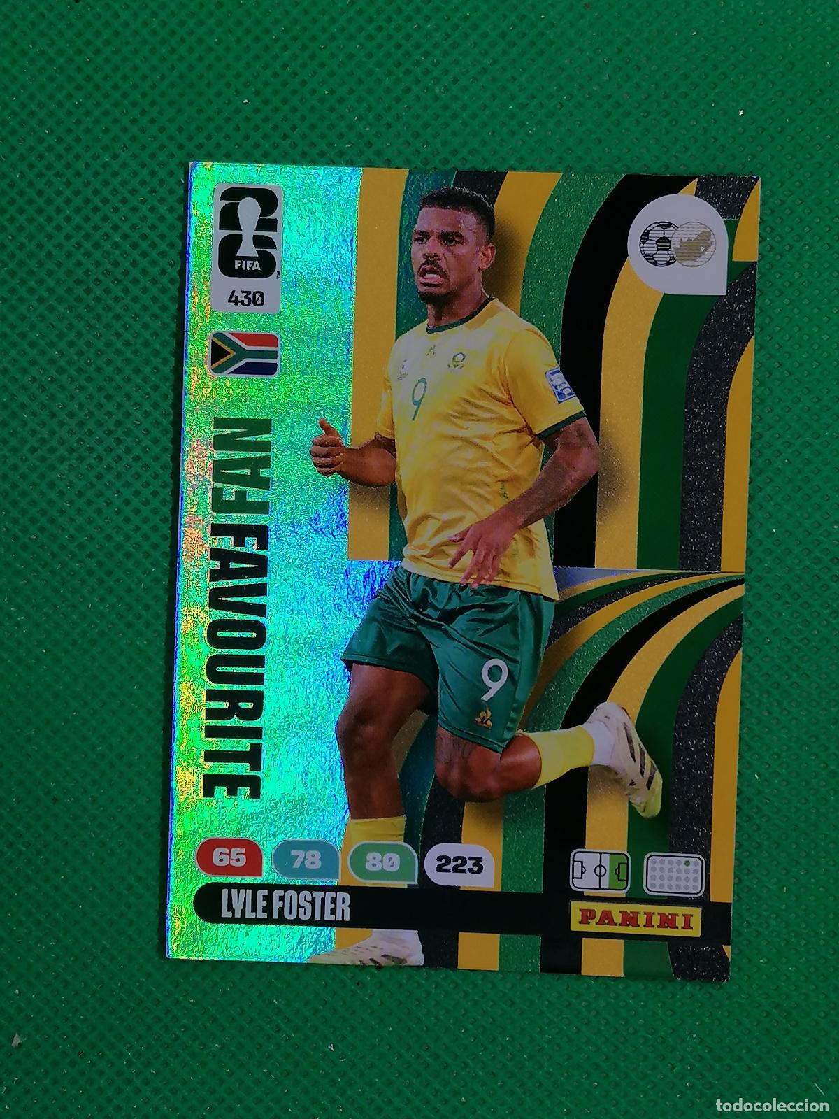 Cromos de F&uacute;tbol: 430 LYLE FOSTER SOUTH AFRICA FAN FAVOURITE ⚽ PANINI ADRENALYN FIFA WORLD CUP 26 2026 ⚽
