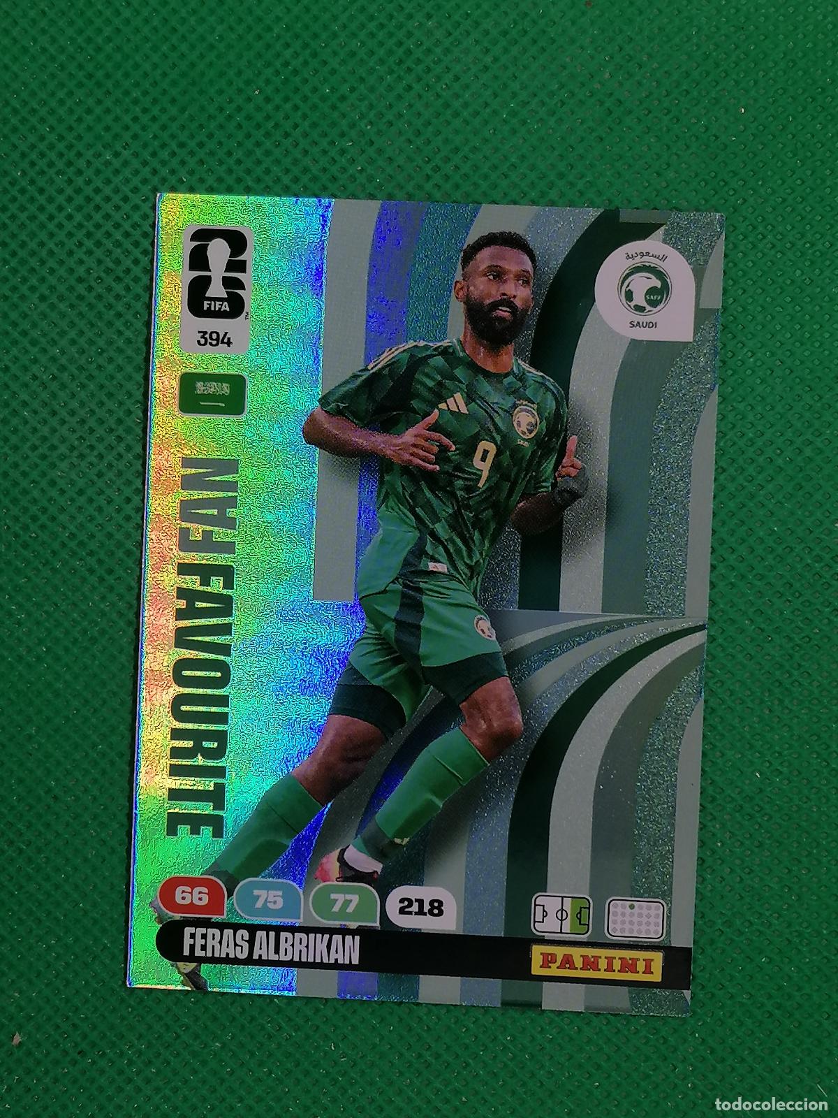 Cromos de F&uacute;tbol: 394 FERAS ALBRIKAN ARABIA SAUDI FAN FAVOURITE ⚽ PANINI ADRENALYN FIFA WORLD CUP 26 2026 ⚽