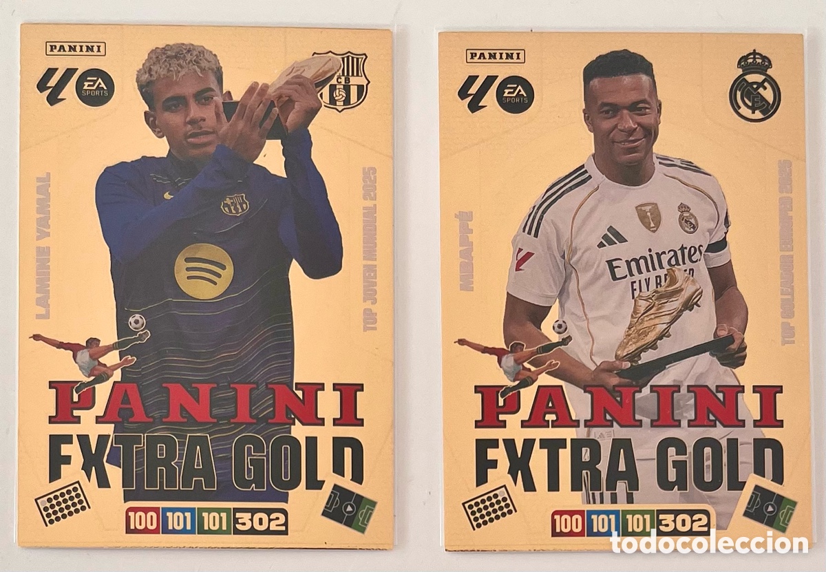 Cromos de F&uacute;tbol: LOTE COMPLETO PANINI EXTRA GOLD ADRENALYN 25 26 2025 2026