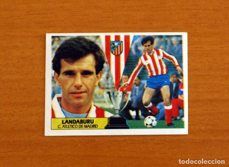 Cromos de F&uacute;tbol: Atletico de Madrid - Land&aacute;buru - Ediciones Este Liga 1987-1988, 87-88 - Cromo Nunca pegado