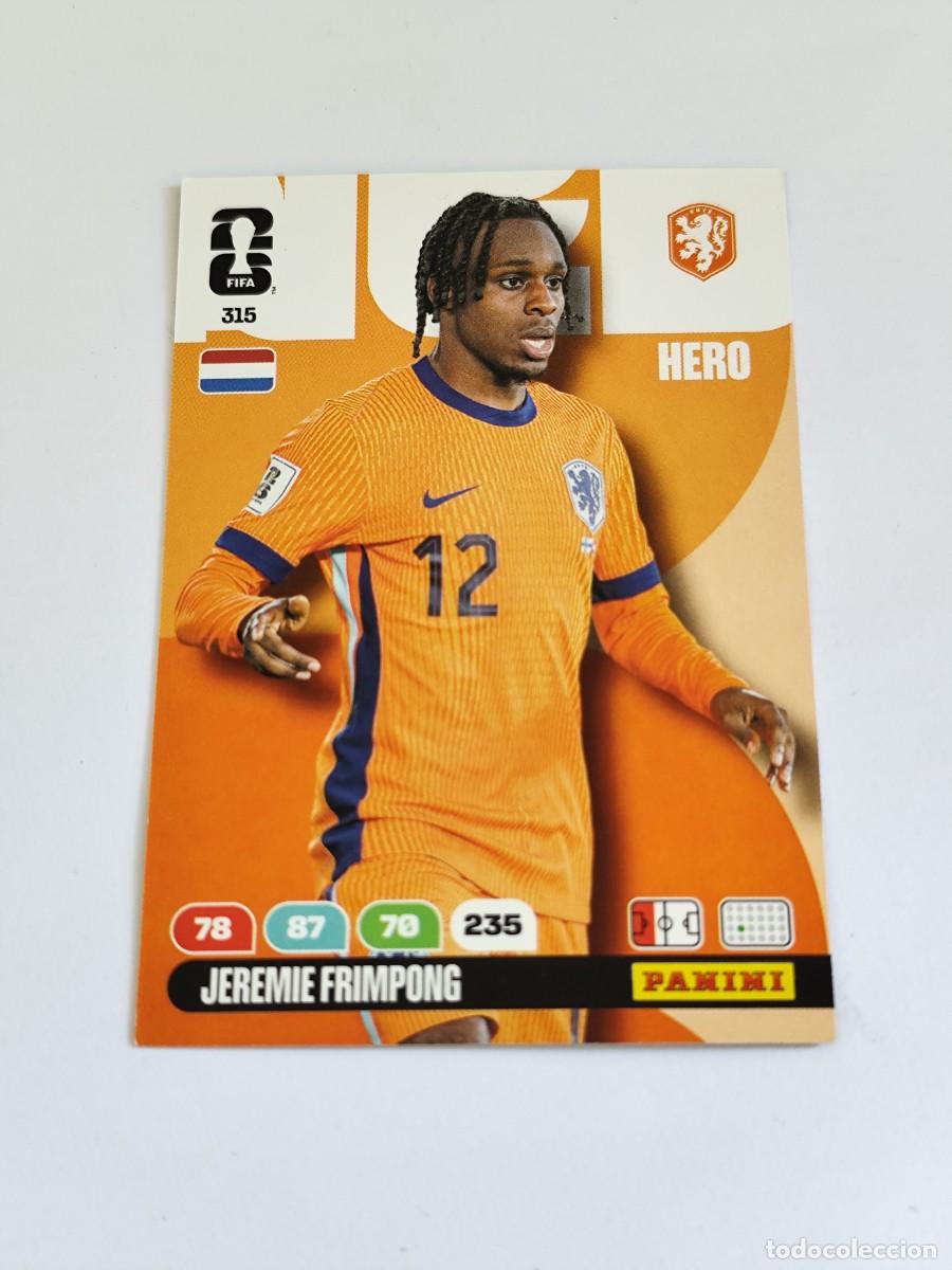 Cromos de F&uacute;tbol: FIFA WORLD CUP 2026 PANINI ADRENALYN XL 315 JEREMIE FRIMPONG - HERO PAISES BAJOS