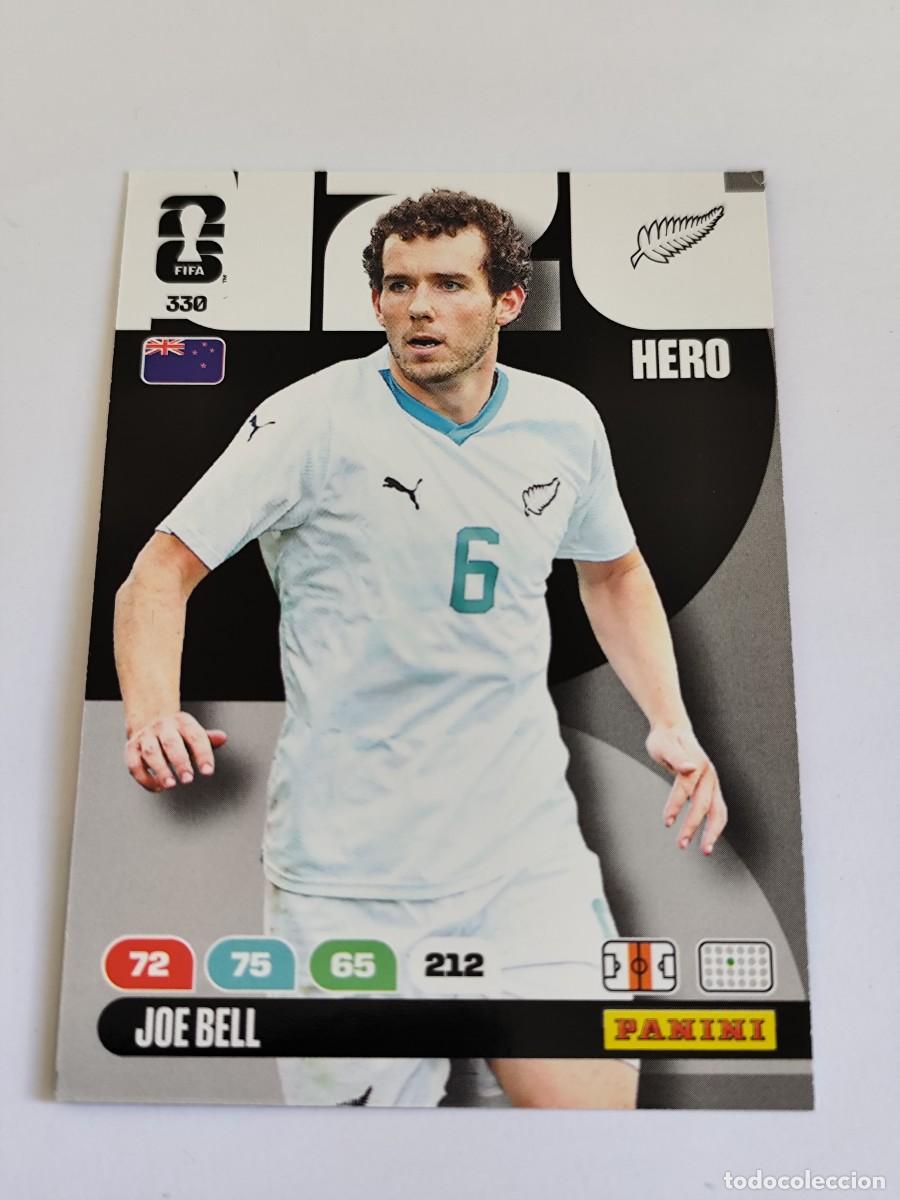 Cromos de F&uacute;tbol: FIFA WORLD CUP 2026 PANINI ADRENALYN XL 330 JOE BELL - HERO NUEVA ZELANDA