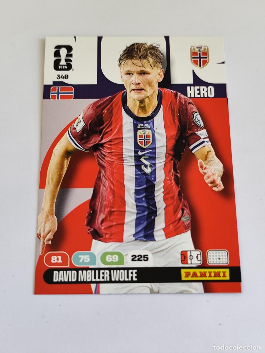 Cromos de F&uacute;tbol: FIFA WORLD CUP 2026 PANINI ADRENALYN XL 340 DAVID MOLLER WOLFE - HERO NORUEGA