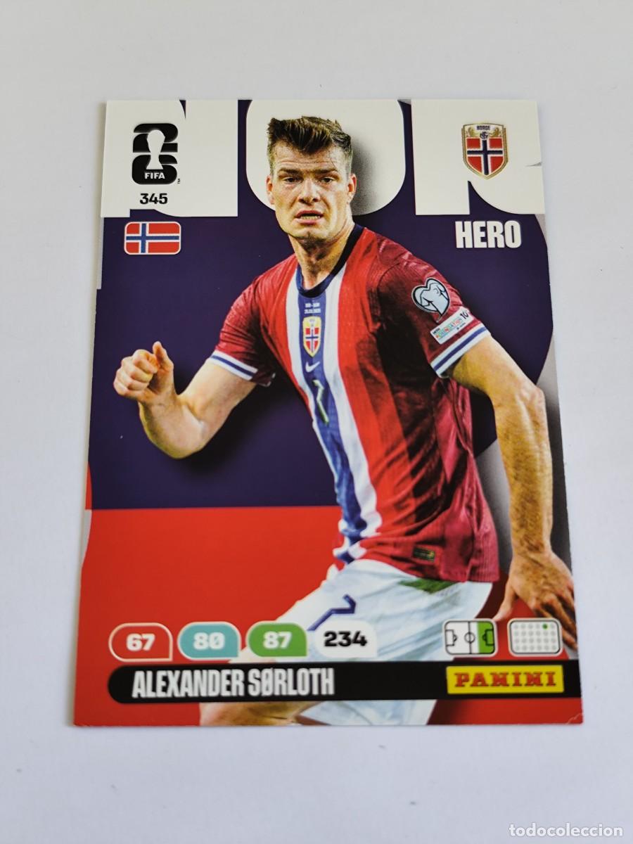 Cromos de F&uacute;tbol: FIFA WORLD CUP 2026 PANINI ADRENALYN XL 345 ALEXANDER SORLOTH - HERO NORUEGA