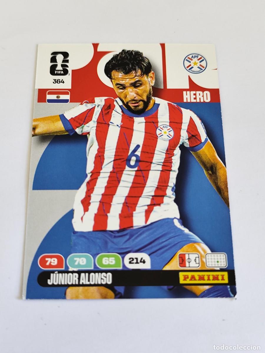 Cromos de F&uacute;tbol: FIFA WORLD CUP 2026 PANINI ADRENALYN XL 364 JUNIOR ALONSO - HERO PARAGUAY