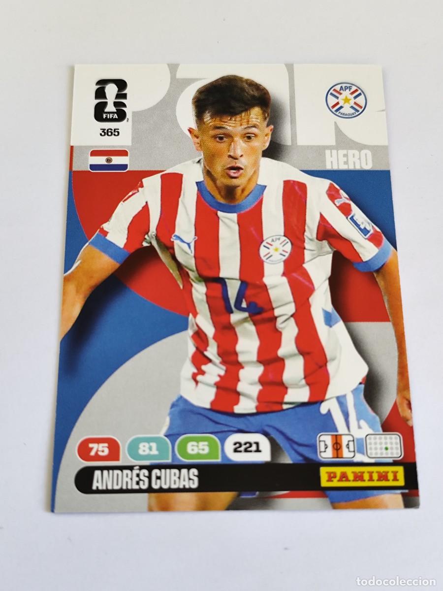 Cromos de F&uacute;tbol: FIFA WORLD CUP 2026 PANINI ADRENALYN XL 365 ANDR&Eacute;S CUBAS - HERO PARAGUAY