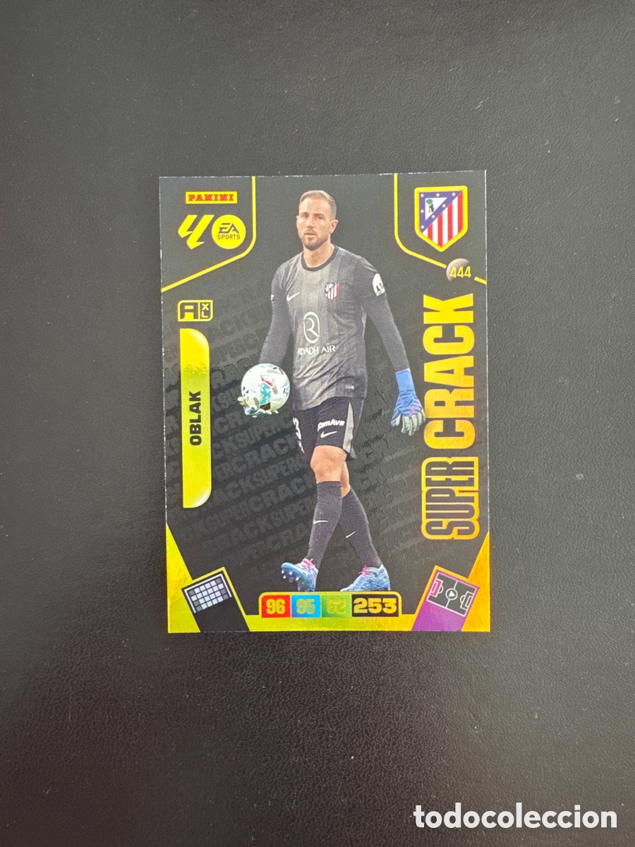 Cromos de F&uacute;tbol: OBLAK SUPERCRACK NUMERO 444 ADRENALYN 2025 2026
