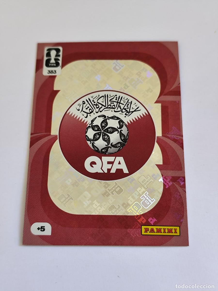 Cromos de F&uacute;tbol: FIFA WORLD CUP 2026 PANINI ADRENALYN XL 383 QATAR LOGO