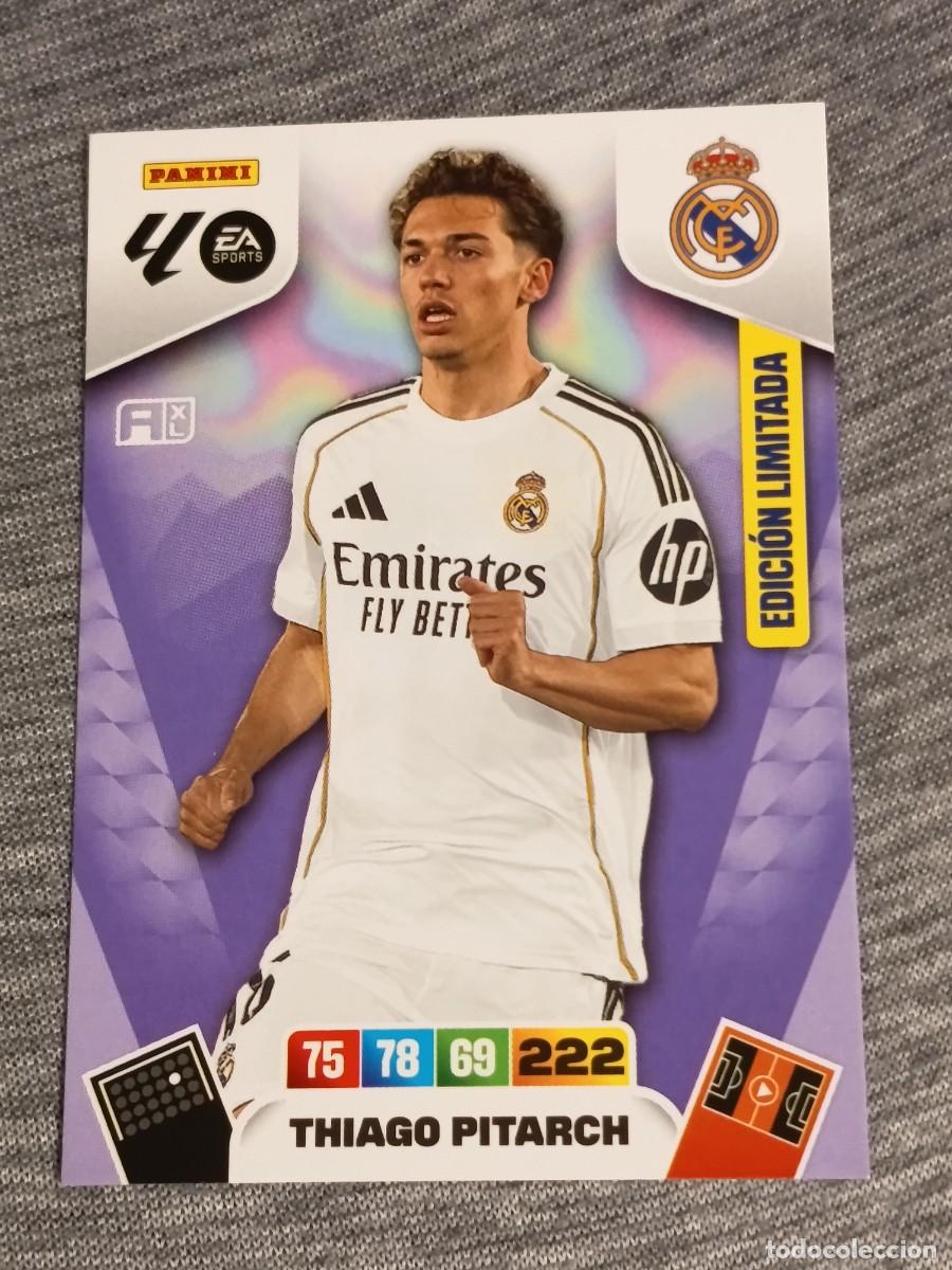 Cromos de F&uacute;tbol: Adrenalyn XL 2025 2026 25 26 Card THIAGO PITARCH EDICION LIMITADA REAL MADRID nuevo