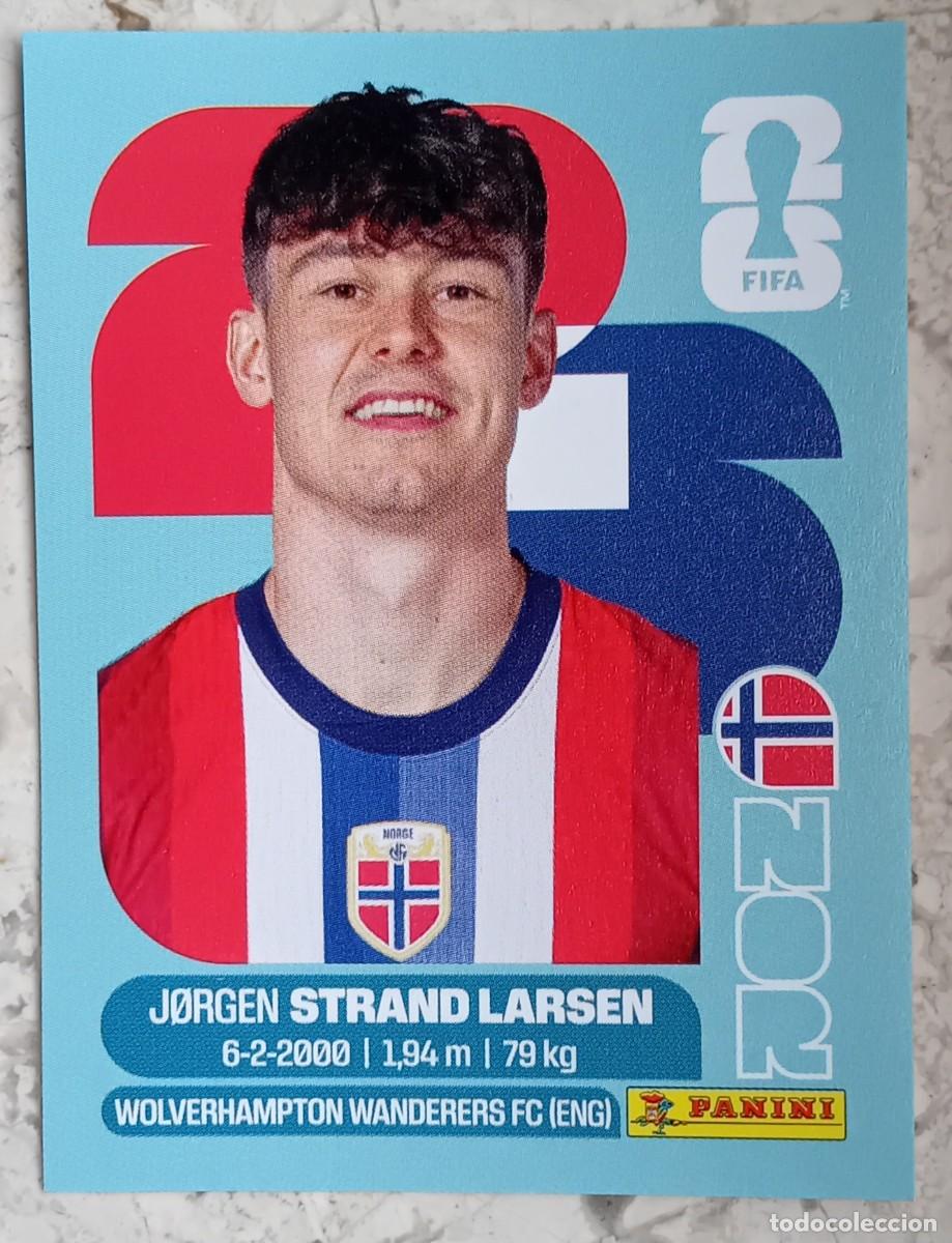 Cromos de F&uacute;tbol: Figurina Panini 2026 Cromo World Cup Usa Mundial 2026 Jorgen Strand Larsen Norway n NOR 18