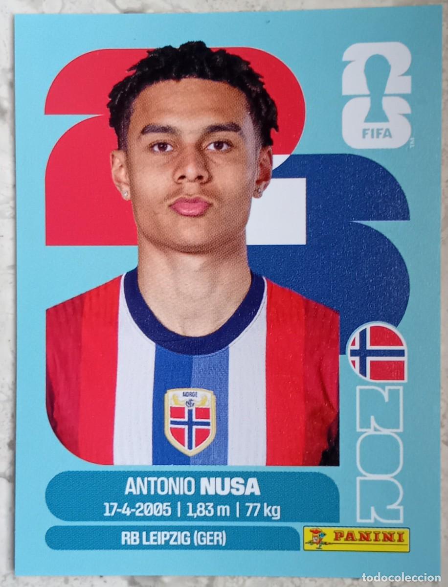 Cromos de F&uacute;tbol: Figurina Panini 2026 Cromo World Cup Usa Mundial 2026 Antonio Nusa Norway n NOR 19