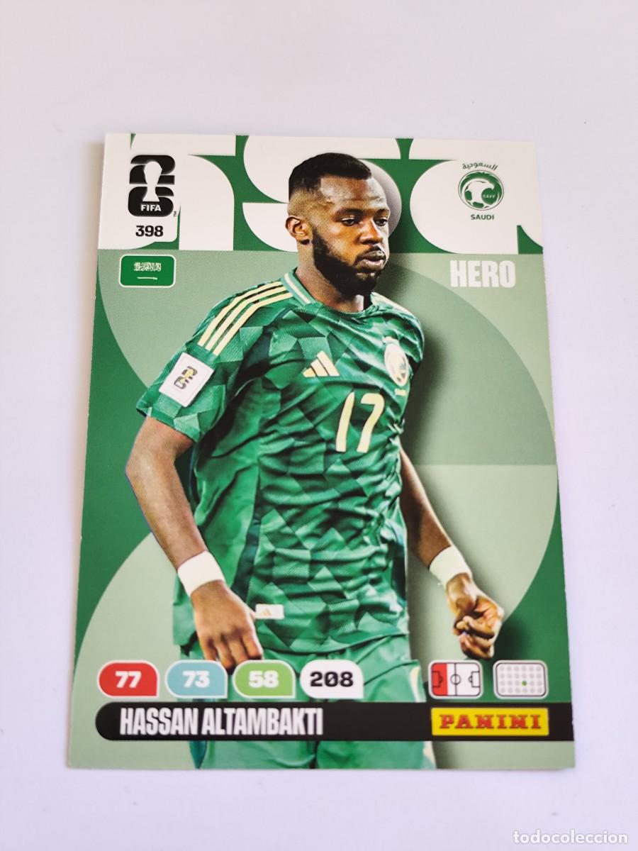 Cromos de F&uacute;tbol: FIFA WORLD CUP 2026 PANINI ADRENALYN XL 398 HASSAN ALTAMBAKTI - HERO ARABIA SAUDI
