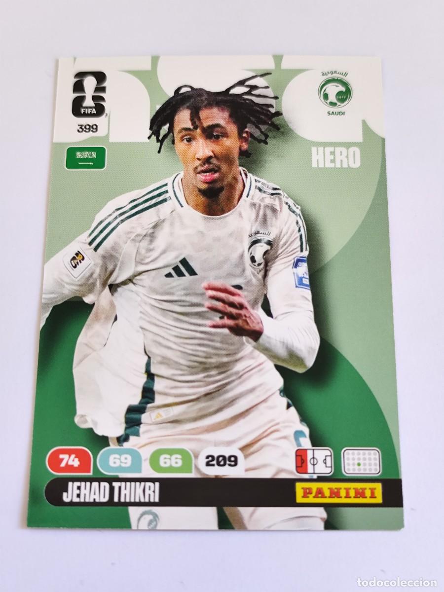 Cromos de F&uacute;tbol: FIFA WORLD CUP 2026 PANINI ADRENALYN XL 399 JEHDA THIKRI - HERO ARABIA SAUDI