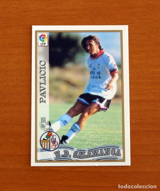Cromos de F&uacute;tbol: U.D. Salamanca - N&ordm; 395 Pavlicic - Mundicromo ficha de la Liga 1997-1998, 97-98