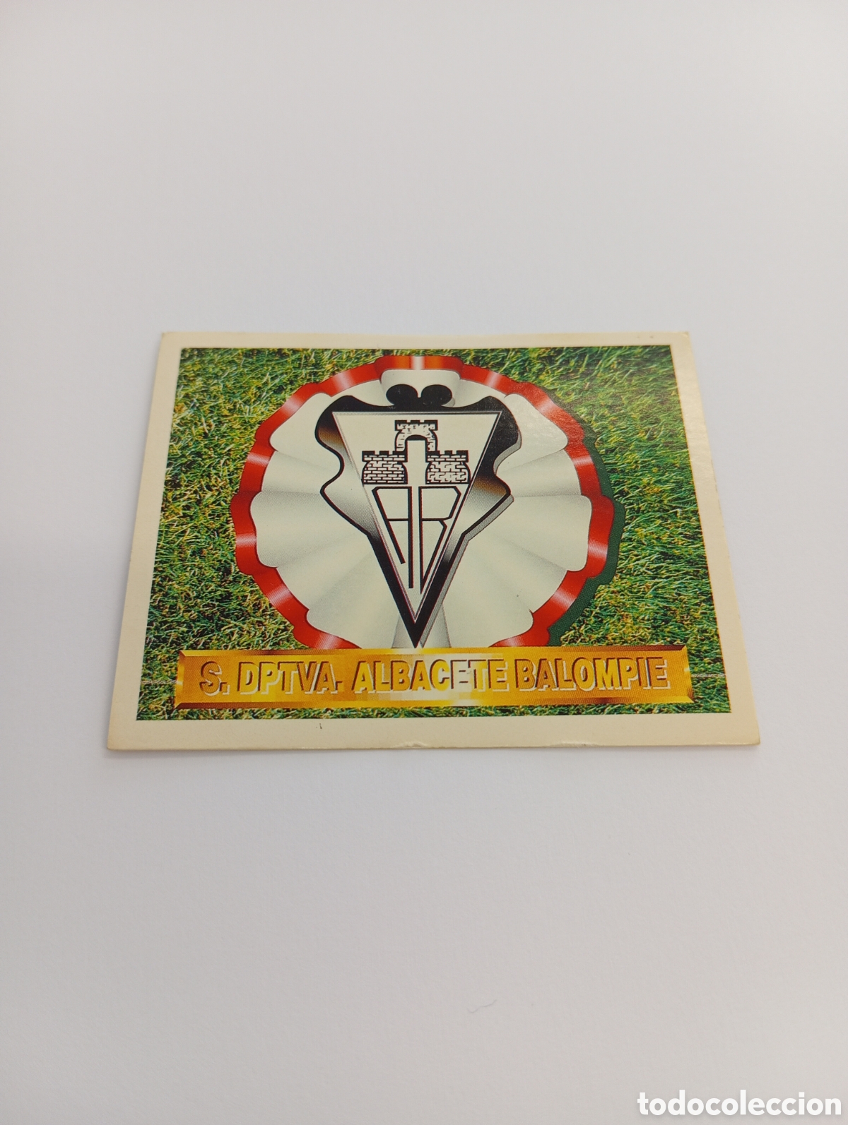 Cromos de F&uacute;tbol: ESCUDO Albacete Liga Este 1994 1995 NUEVO SIN PEGAR PANINI 94 95