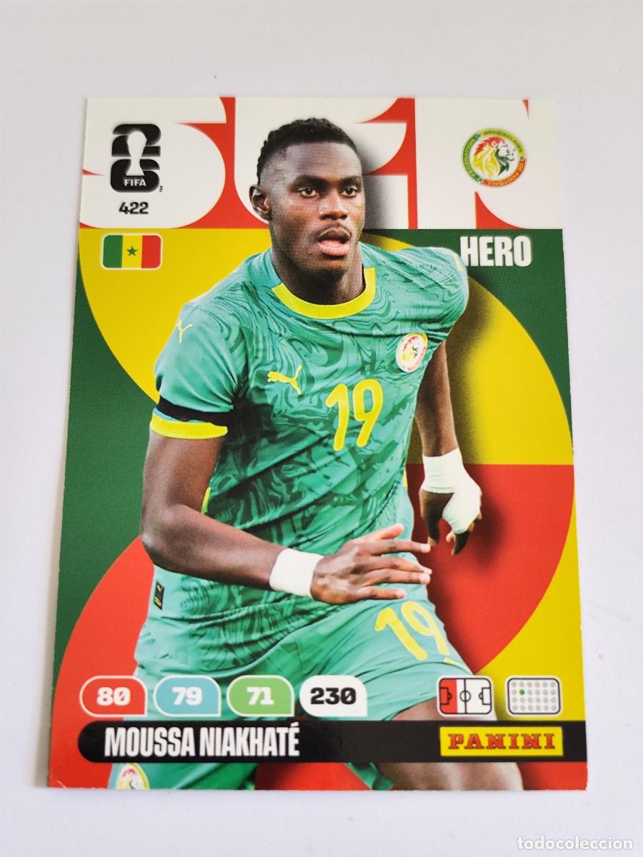 Fu&szlig;ball-Sticker: FIFA WORLD CUP 2026 PANINI ADRENALYN XL 422 MOUSSA NIAKHAT&Eacute; - HERO SENEGAL