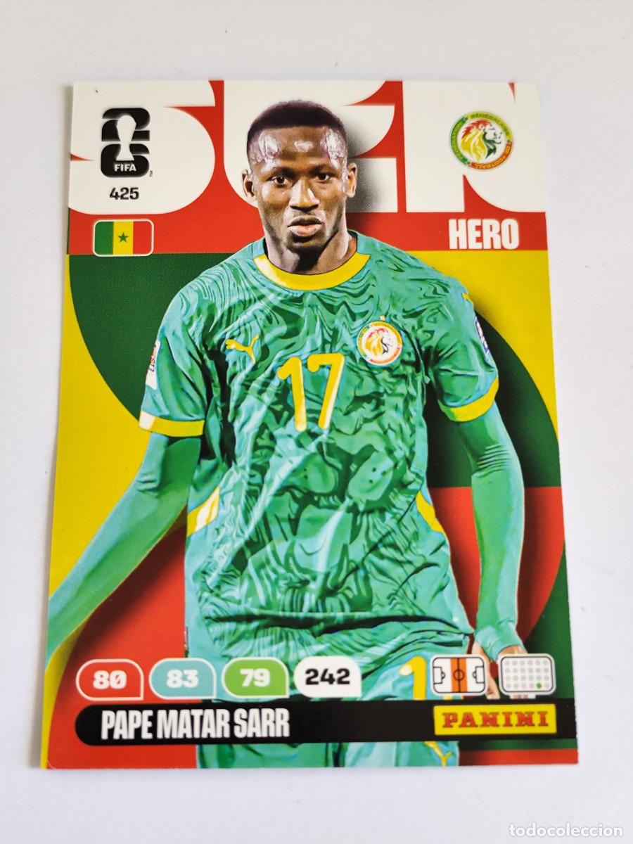 Figurine di Calcio: FIFA WORLD CUP 2026 PANINI ADRENALYN XL 425 PAPE MATAR SARR - HERO SENEGAL