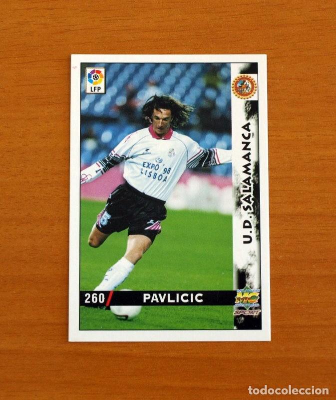 Cromos de F&uacute;tbol: Salamanca - N&ordm; 260 Pavlicic - Mundicromo Las Fichas de la Liga 1998-1999-98-99