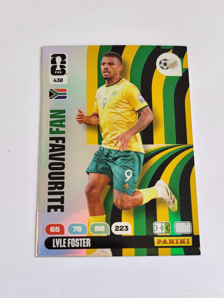Cromos de F&uacute;tbol: FIFA WORLD CUP 2026 PANINI ADRENALYN XL 430 LYLE FOSTER - FAN FAVOURITE SUD&Aacute;FRICA