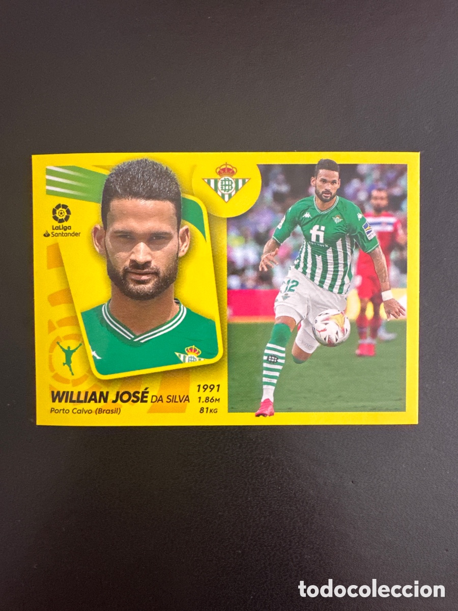 Cromos de F&uacute;tbol: WILLIAN JOS&Eacute; &Uacute;LTIMOS FICHAJES NUMERO 53 LIGA ESTE 2021 2022