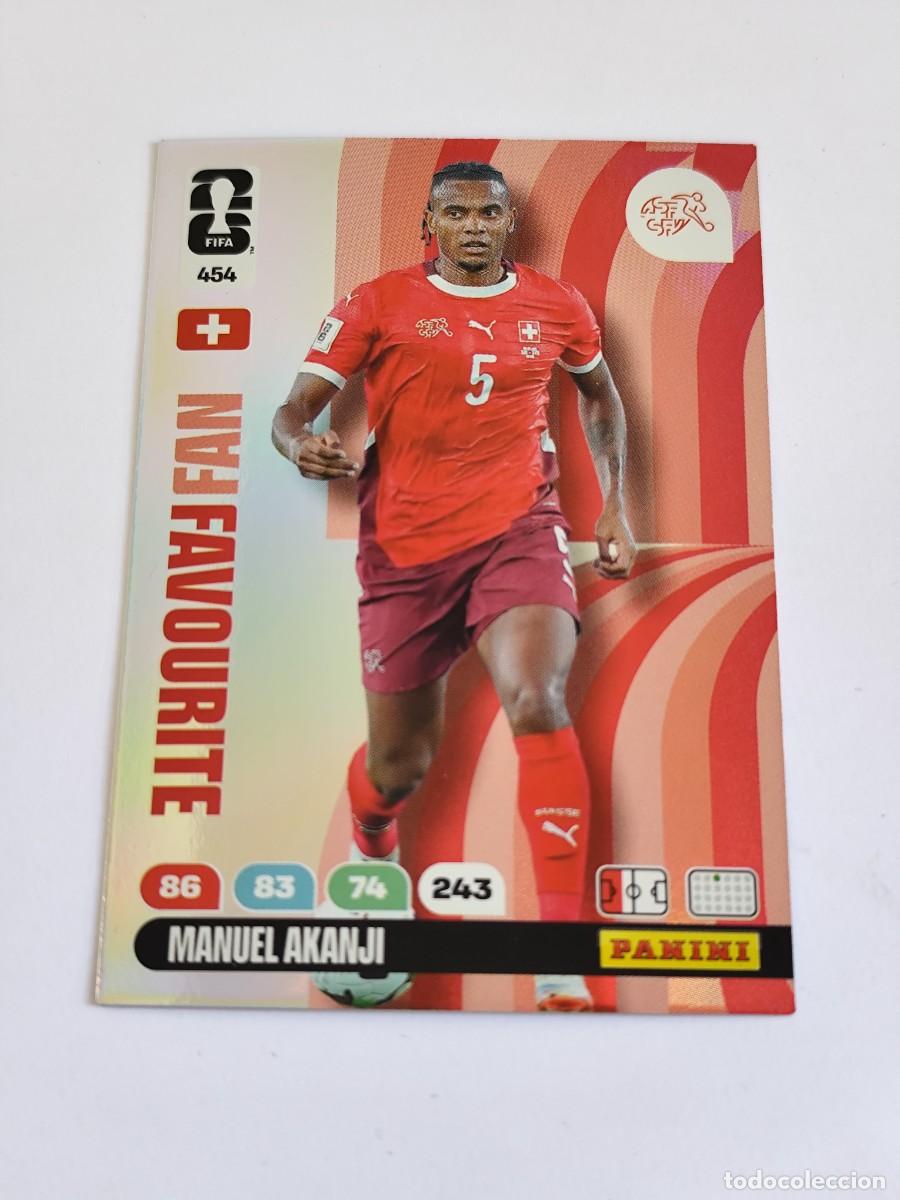 Cromos de F&uacute;tbol: FIFA WORLD CUP 2026 PANINI ADRENALYN XL 454 MANUEL AKANJI - FAN FAVOURITE SUIZA