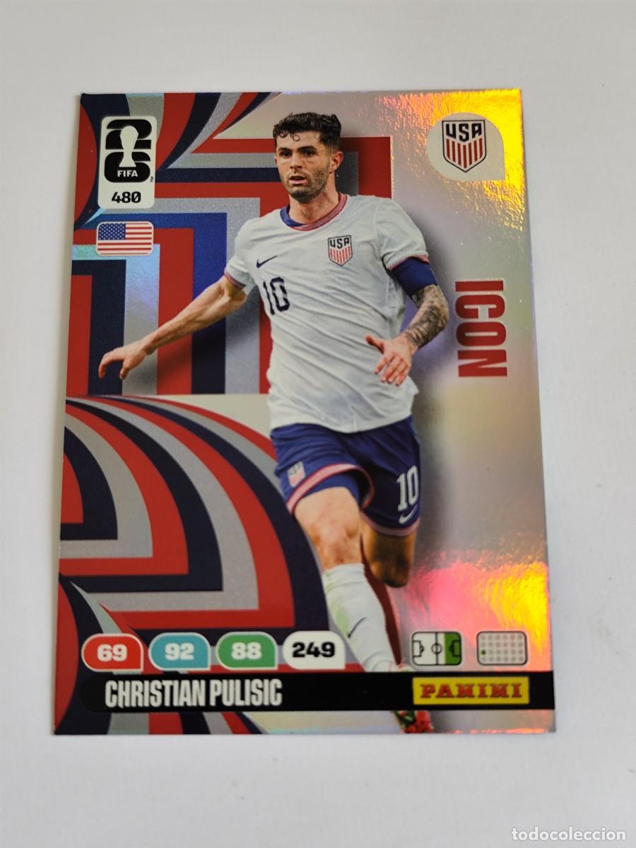 Cromos de F&uacute;tbol: FIFA WORLD CUP 2026 PANINI ADRENALYN XL 480 CHRISTIAN PULISIC - ICON USA