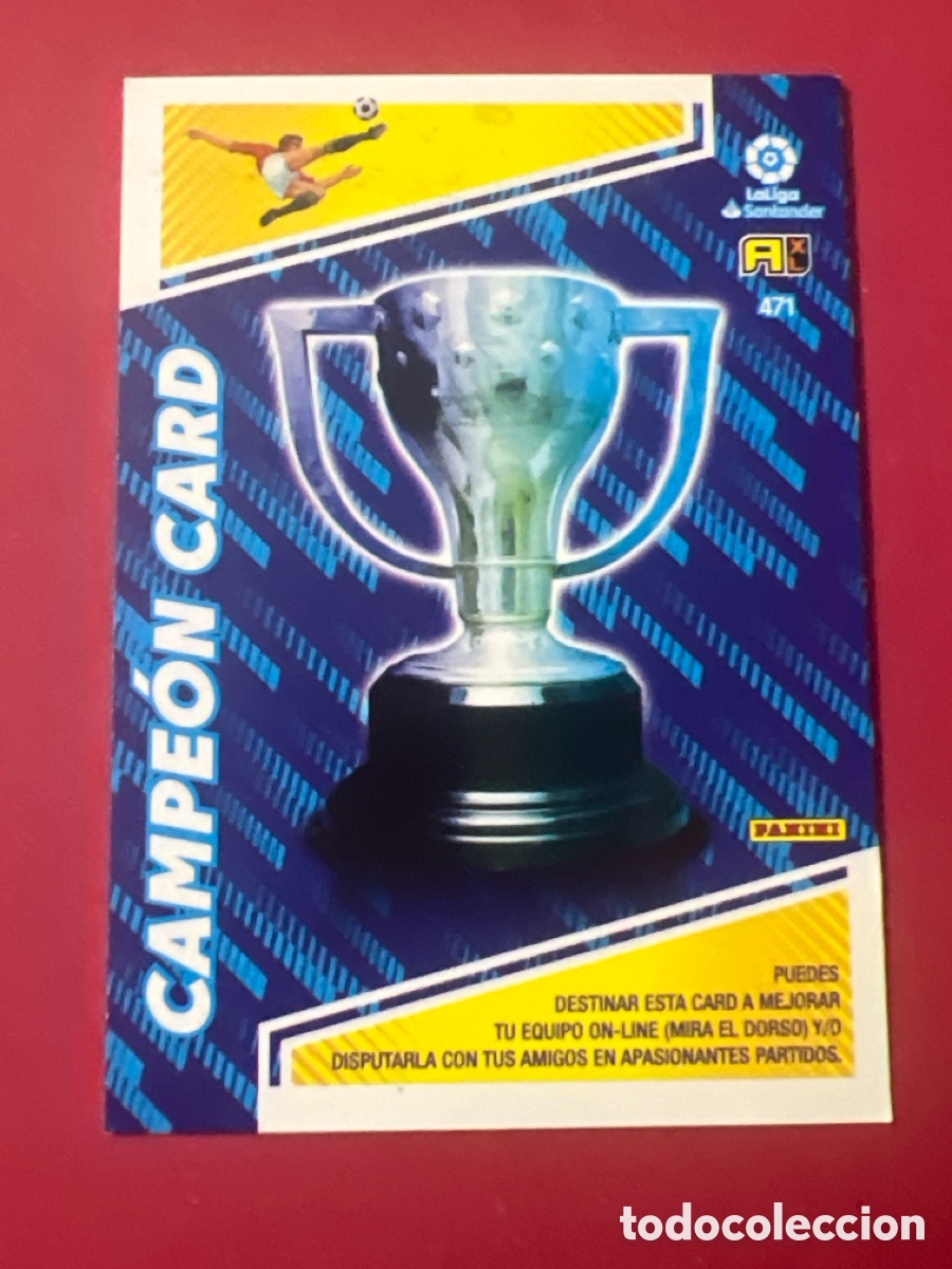 Cromos de F&uacute;tbol: C7363. Cromo ADRENALYN 2022/2023 22 23 PANINI - CAMPEON CARD - 20000 TOQUES 471