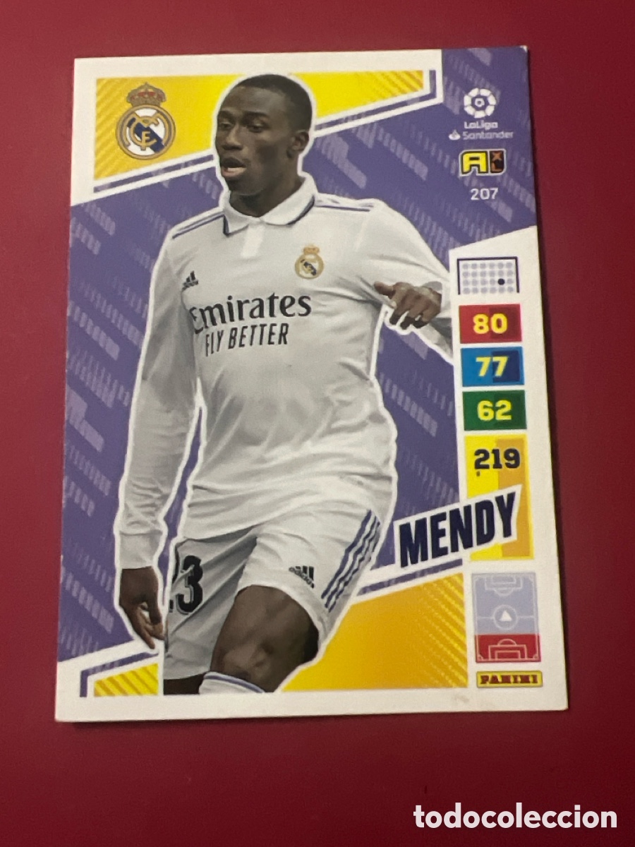 Cromos de F&uacute;tbol: C7364. PANINI ADRENALYN XL LIGA SANTANDER 2022 2023 22 23 &ndash; N&ordm; 207 MENDY REAL MADRID