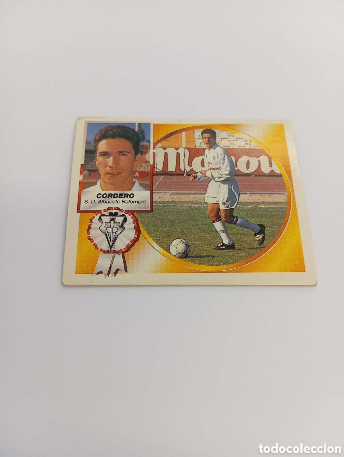 Cromos de F&uacute;tbol: CORDERO Albacete Liga Este 1994 1995 NUEVO SIN PEGAR PANINI 94 95
