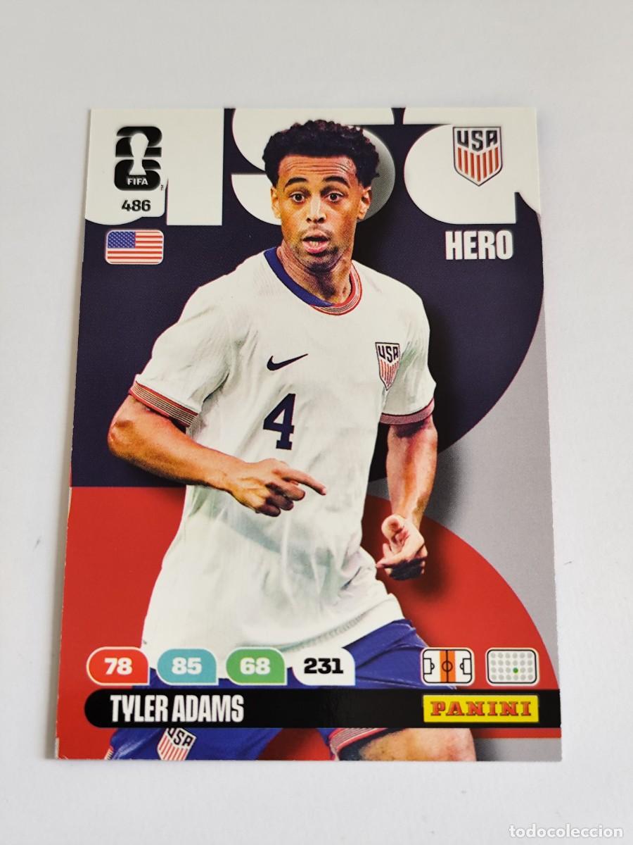 Cromos de F&uacute;tbol: FIFA WORLD CUP 2026 PANINI ADRENALYN XL 486 TYLER ADAMS - HERO USA