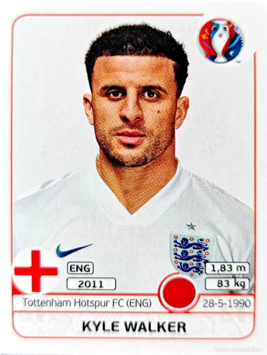 Cromos de Futebol: 135x Kyle Walker - Inglaterra - EURO - FRANCIA 2016 16 - PANINI STICKERS AMPLIACION