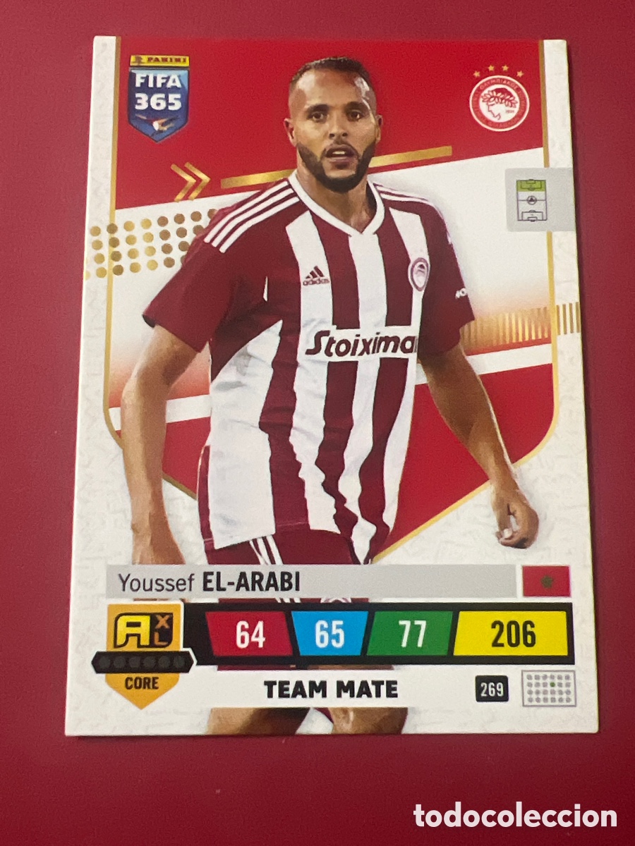 Cromos de F&uacute;tbol: C7387. 269 El-Arabi, Olympiakos, Panini Adrenalyn Fifa 365 2023