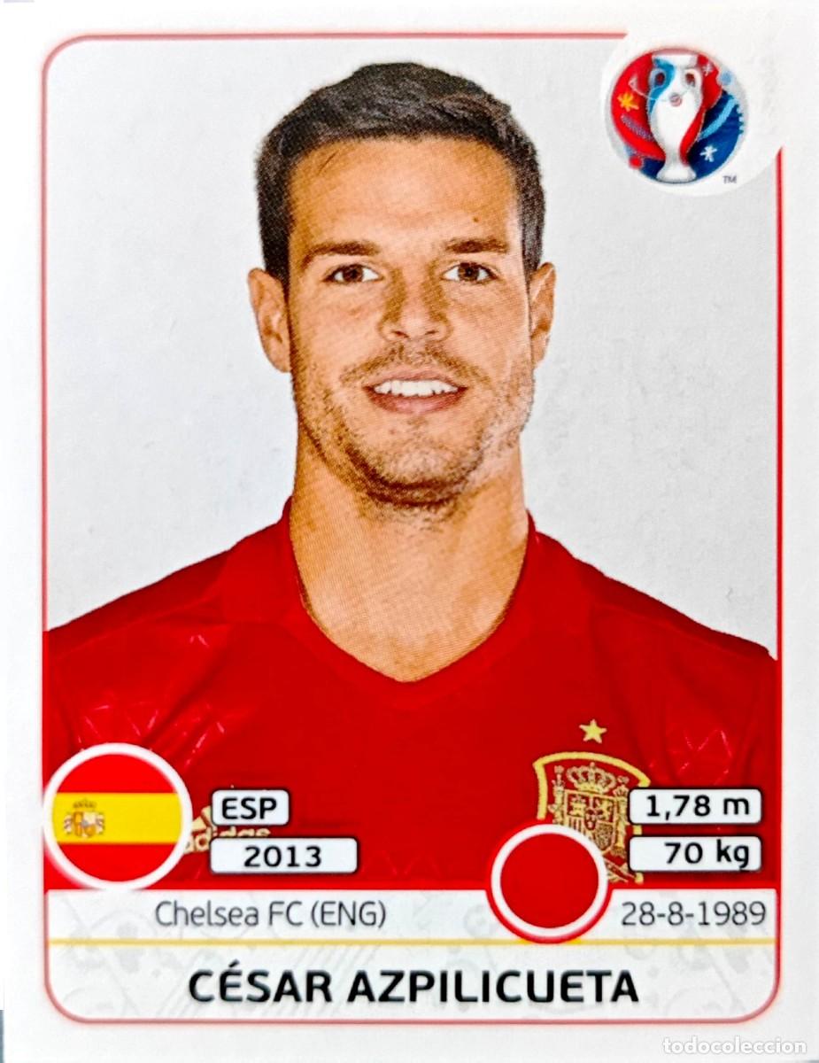 Cromos de F&uacute;tbol: 359x Cesar Azpilicueta - Espa&ntilde;a - EURO - FRANCIA 2016 16 - PANINI STICKERS AMPLIACION