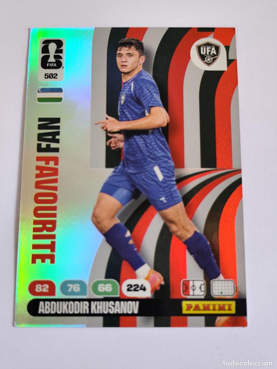 Figurine di Calcio: FIFA WORLD CUP 2026 PANINI ADRENALYN XL 502 ABDUKODIR KHUSANOV - FAN FAVOURITE UZBEKIST&Aacute;N