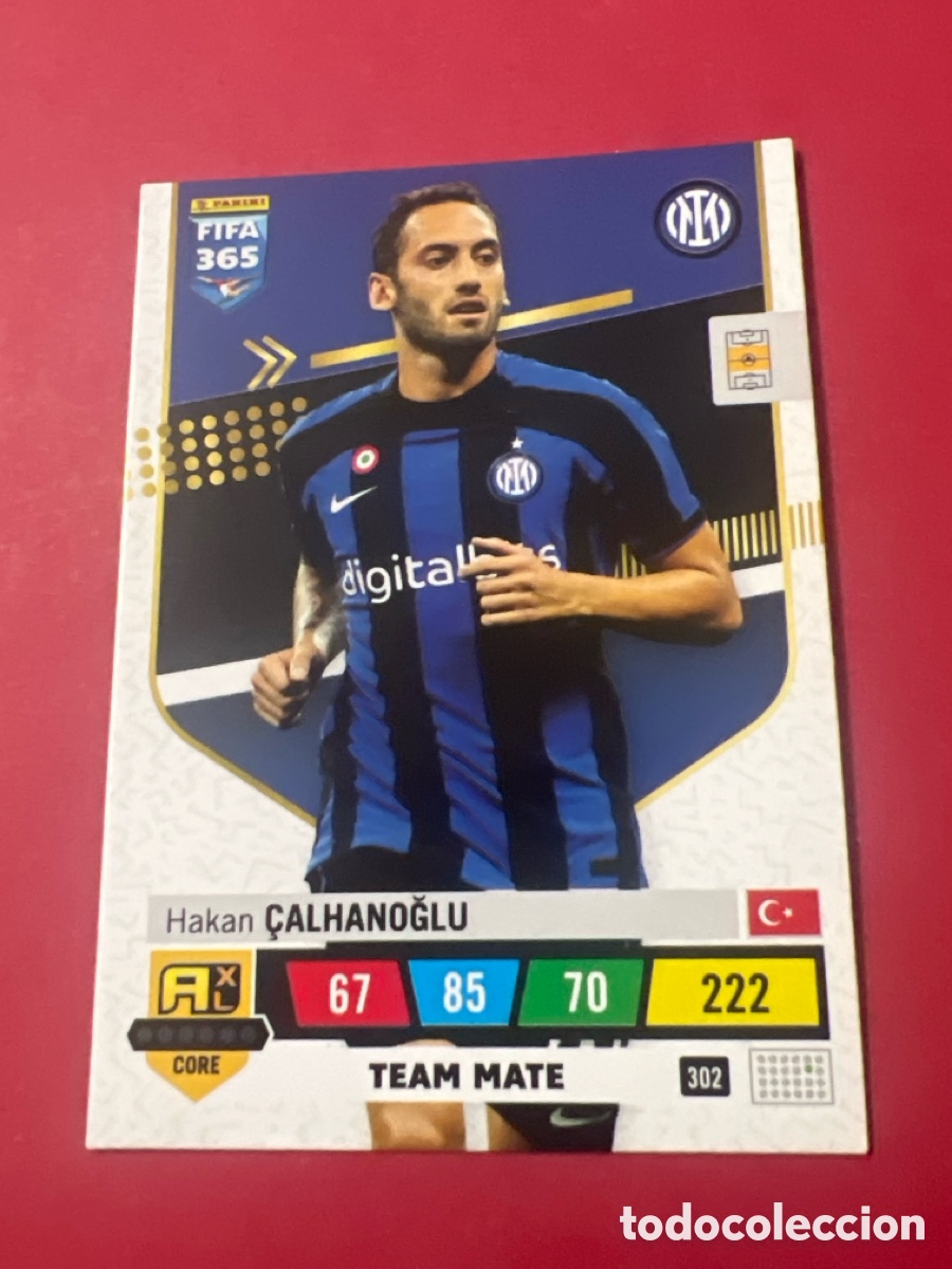 Cromos de F&uacute;tbol: E776. FIFA 365 ADRENALYN 2022 2023 22 23 ALBUM PANINI LIGA N 302 INTER MILAN HAKAN &Ccedil;ALHANOGLU